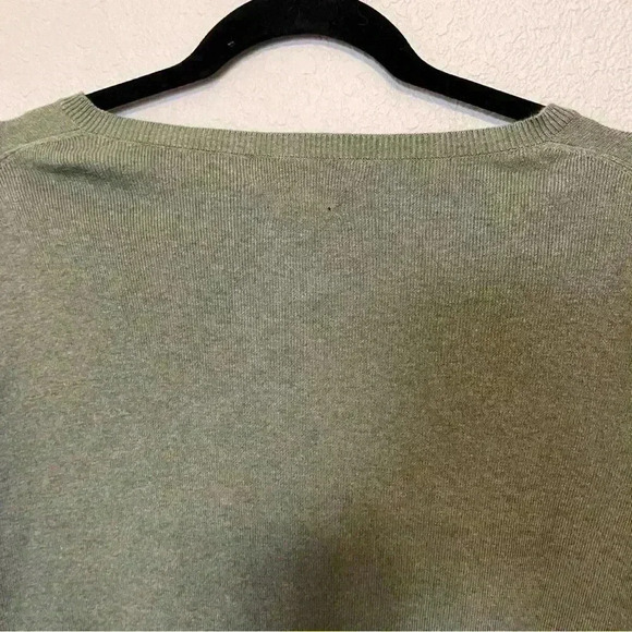 Polo Ralph Lauren Olive Green V-Neck Pima Cotton Long Sleeve Sweater Men's XXL - Picture 8 of 14